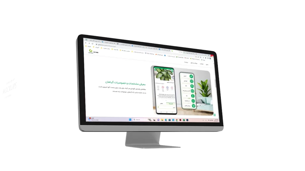 طراحی سایت فروشگاه گل و گیاه